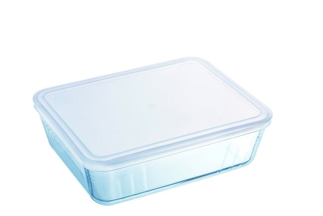 PYREX 241P COOK & FREEZ ΟΡΘΟΓΩΝΙΟ ΣΚΕΥΟΣ ΜΕ ΠΛΑΣΤΙΚΟ ΚΑΠΑΚΙ 0,8L