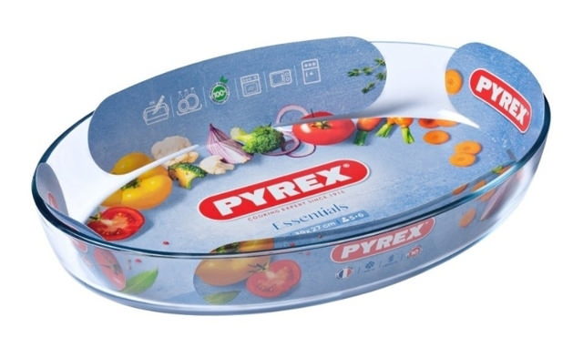 PYREX 346B ESSENTIALS ΓΥΑΛΙΝΟ ΣΚΕΥΟΣ ΦΟΥΡΝΟΥ ΟΒΑΛ 3L