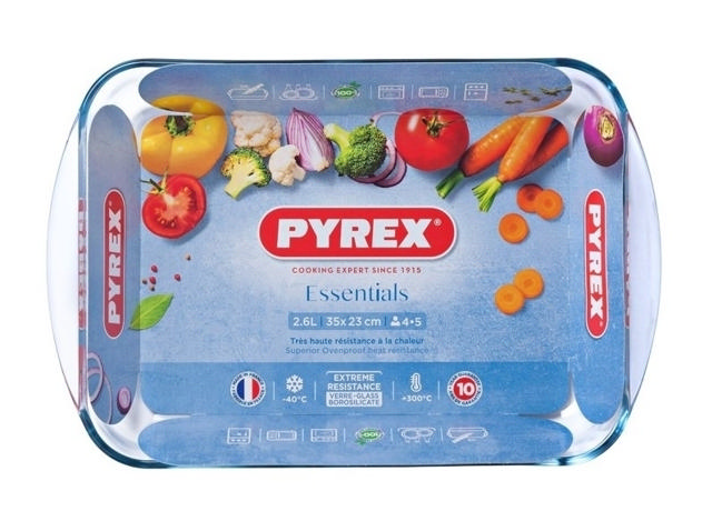 PYREX 234B000 ESSENTIALS RECTANGULAR ROASTER 2,6L