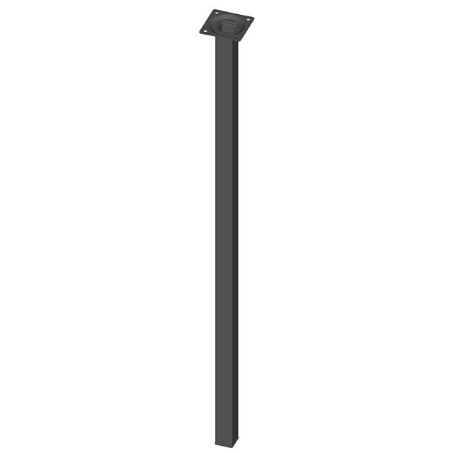 SQUARE STEEL LEG 70CM BLACK 11