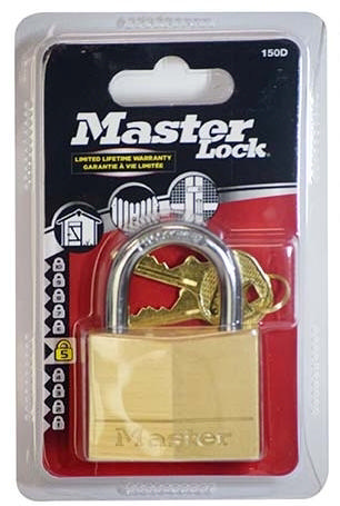 MASTERLOCK BRASS PADLOCK 50MM