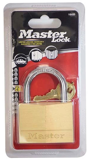 MASTERLOCK BRASS PADLOCK 60MM