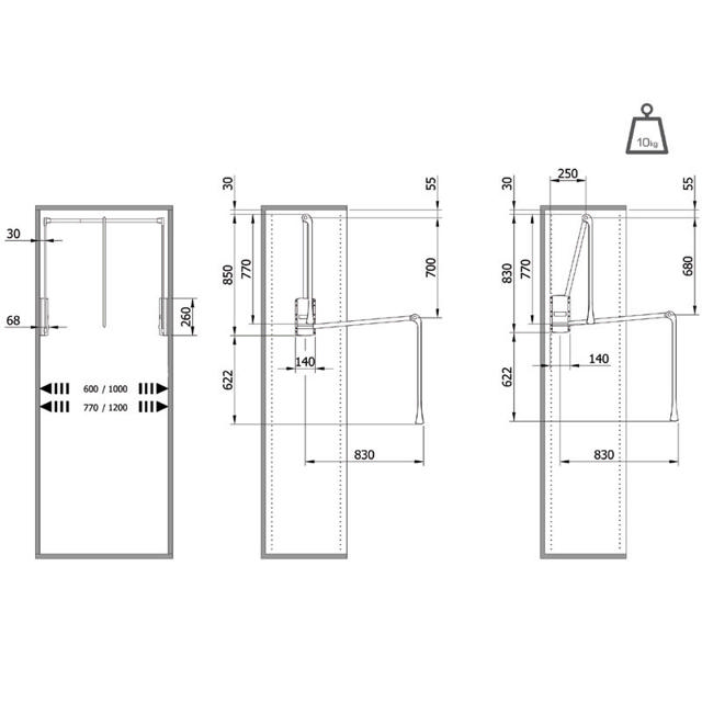 SERVETTO 2004 ΚΡΕΜΑΣΤΡΑ ΝΤΟΥΛΑΠΑΣ ΜΑΥΡΗ 77-120CM