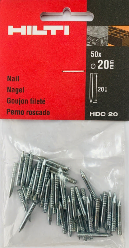 HILTI THREADED STUB HDC20/50 PCS