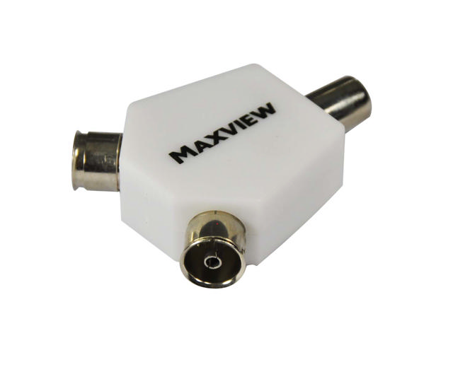 MAXVIEW H84004 TV 2 WAY COAX Y SPLITTER