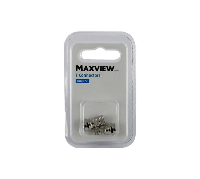 MAXVIEW H84077 TV COAX PLUGS F-TYPE CONNECTORS