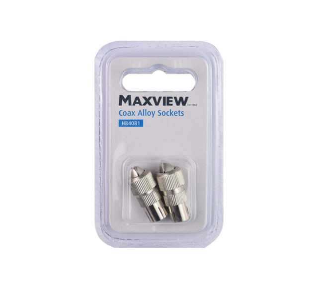 MAXVIEW H84081 2 FEMALE COAX ALLOY SOCKET