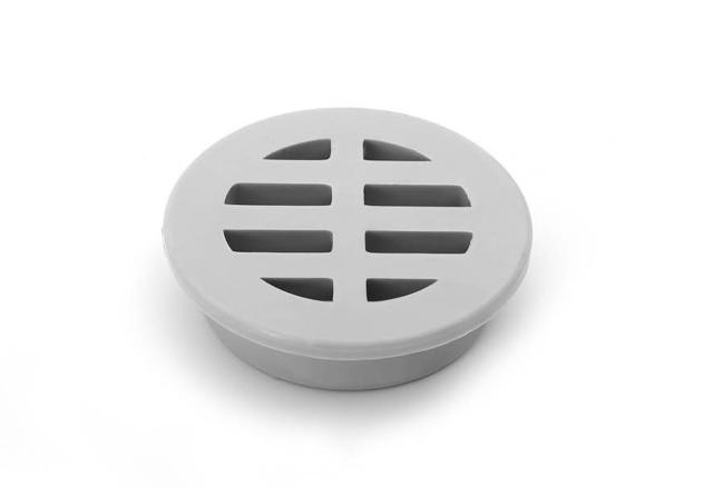 GREY ROUND GRATING 56MM