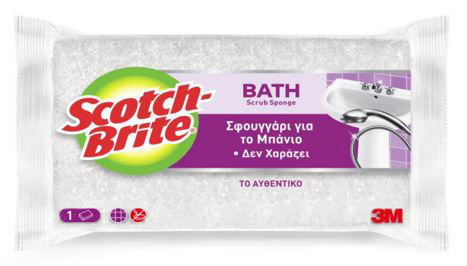 3M SCOTCH BRITE ΣΦΟΥΓΓΑΡΙ ΜΠΑΝΙΟΥ 1 ΤΕΜ