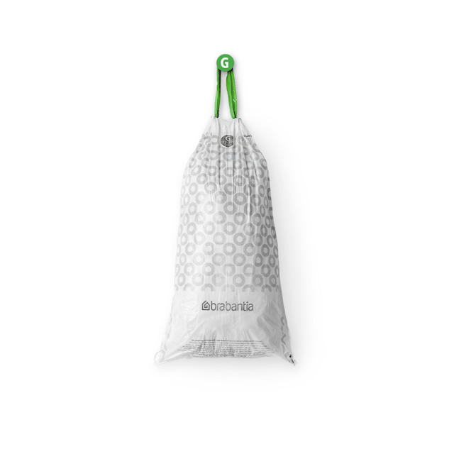 BRABANTIA PERFECTFIT BAGS, CODE G, 23-30 LITRE, 20 BAGS PER ROLL - WHITE