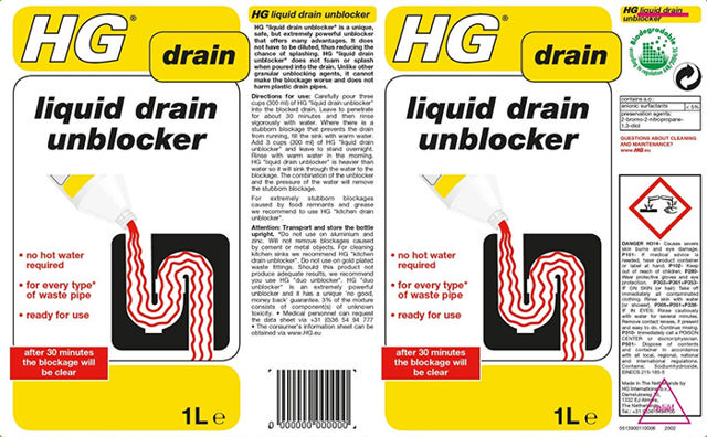 HG LIQUID DRAIN UNBLOCKER 1L