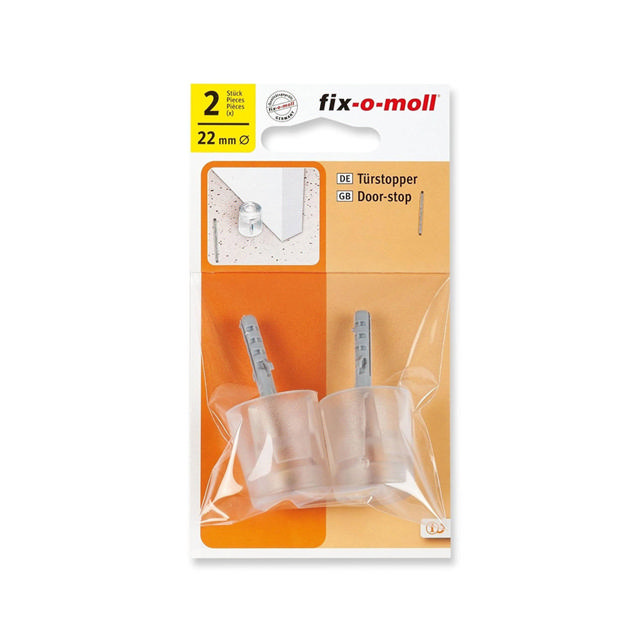 FIX DOORSTOP SCREWS PLUGS 2PCS TRANSPARENT