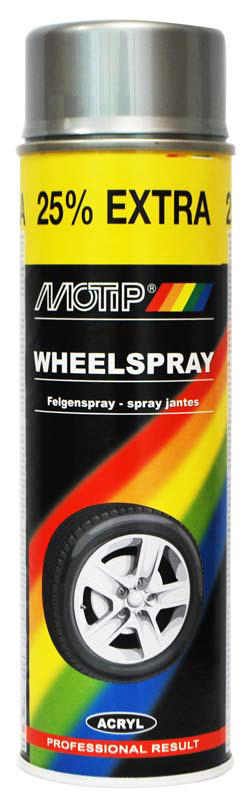 MOTIP SPRAY GLOSS SILVER 500ML