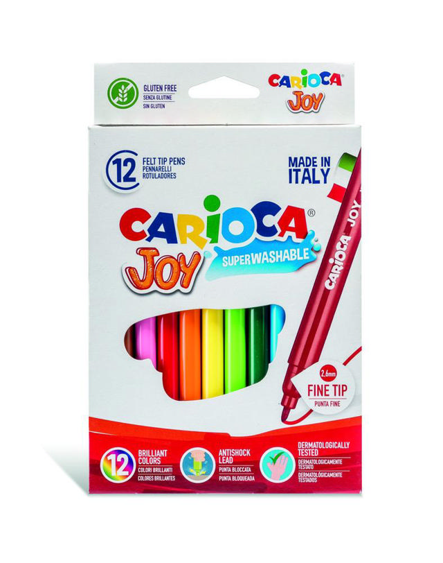 CARIOCA JOY FIBRE PEN 12PCS