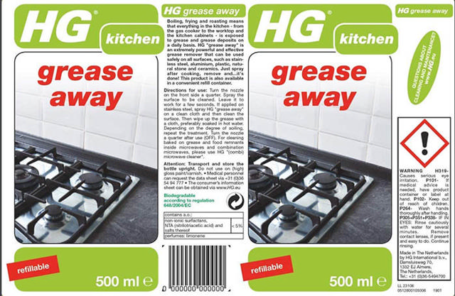 HG GREASE AWAY 500ML