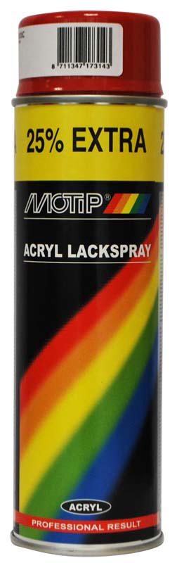 MOTIP SPRAY GLOSS RED 500ML