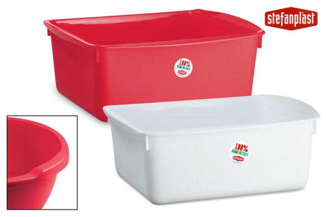 STEFANPLAST PLASTIC RECTANGULAR BASIN 44X35X18CM