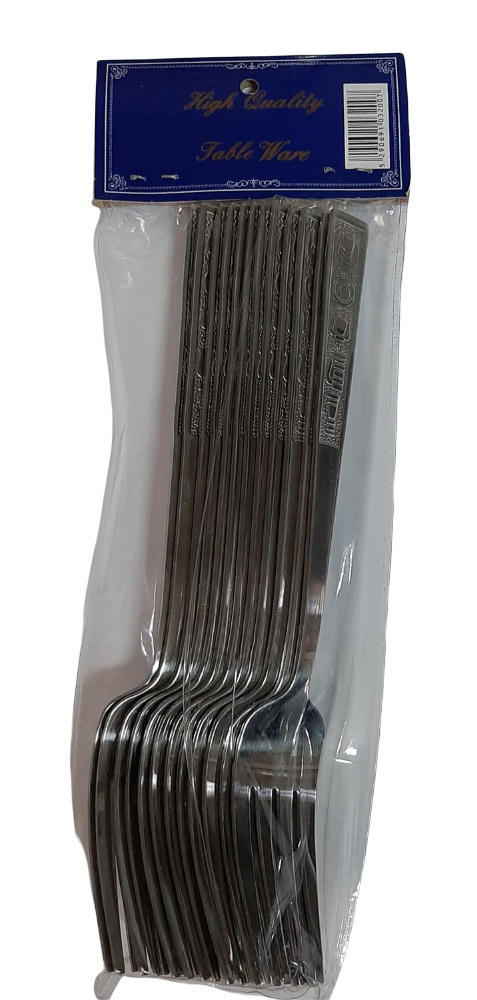 CAKE FORK POT STAINLESS STEEL 12PCS