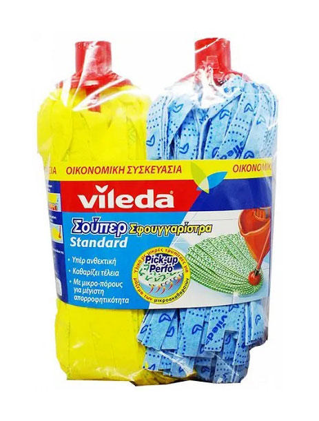 VILEDA MOPS STANDARD TWIN PACK