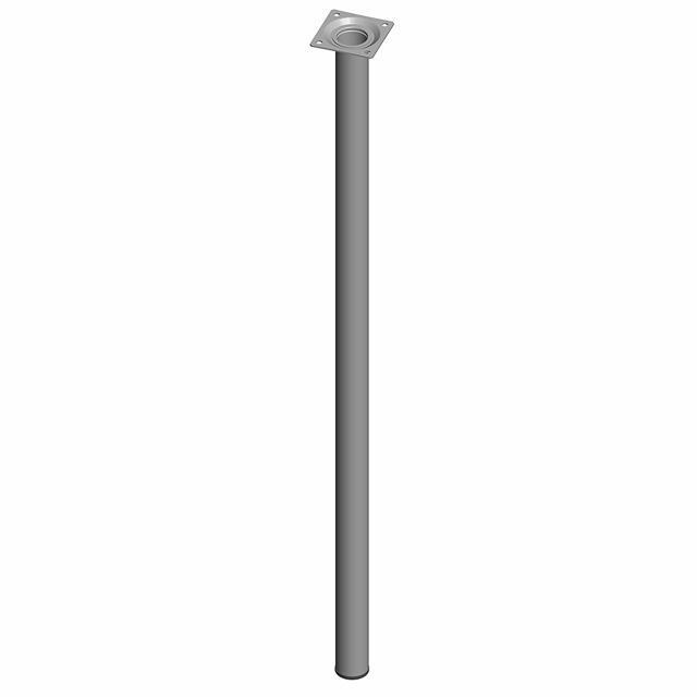 ROUND STEEL LEG 70CM W.ALUMINI