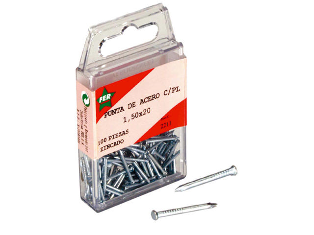 FER 15PCS FLAT HEAD NAILS 2,50x50        