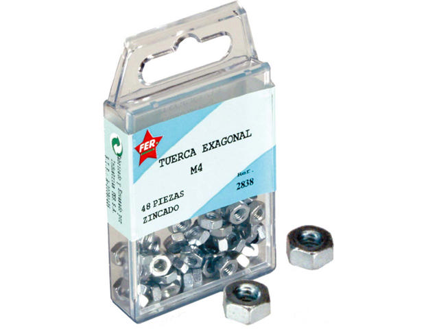 FER 18PCS HEXAGON NUT M6