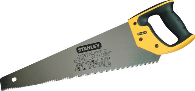 STANLEY WOOD SAW JETCUT 380MM COARSE TEETH 7 TEETH / INCH 3 CUTTING EDGES STANLEY 2-15-281