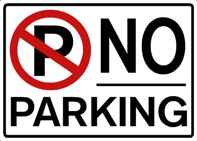 NO PARKING