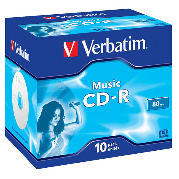 VERBATIM  CDR-80 AUDIO MUSIC 10PCS