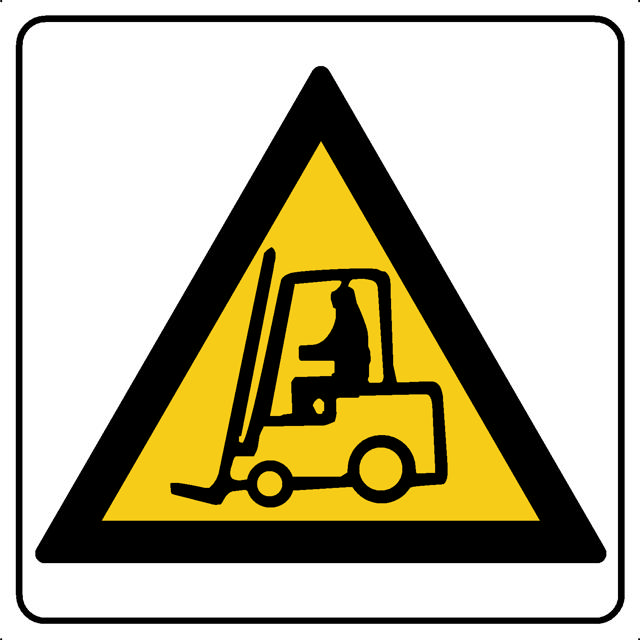 WARNING LOAD CARRYING VEHICLE SYMBOL