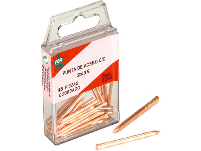 FER 65PCS NAILS COPPER 2x25 