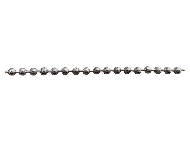 BALL CHAIN 3.2MM CHROME PER METER