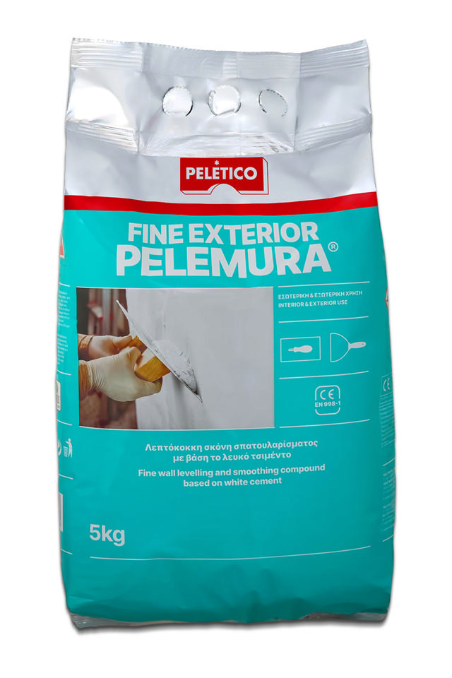 PELEMURA® FINE ΕΞΩΤΕΡΙΚΟΥ ΧΩΡΟΥ PELEMURA ΛΕΠΤΟΚΟΚΚΗ ΣΚΟΝΗ ΣΠΑΤΟΥΛΑΡΙΣΜΑΤΟΣ 5KG