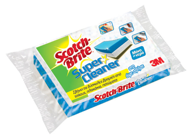 3M SCOTCH BRITE SUPER CLEANER SPONGE 1 PC