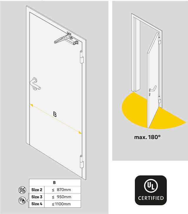 YALE DOOR CLOSER 300