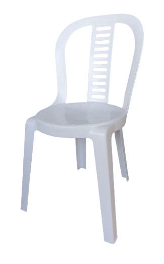 CHAIR CLUB WΙΤOUT ARMS WHITE