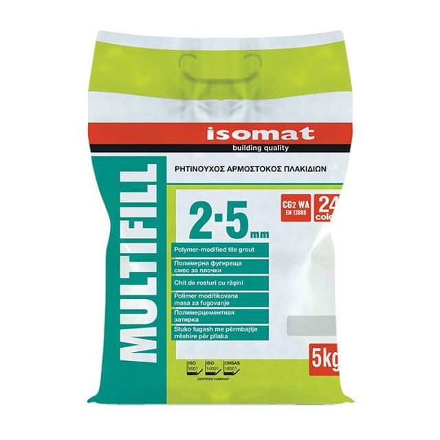 ISOMAT COLORED CEMENT BASED TILE GROUTS CG2 LIGHT GREY 5KG