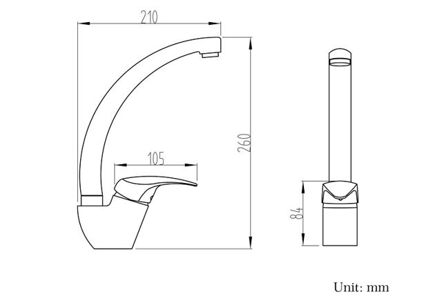 HF EUROMODE KITCHEN MIXER H