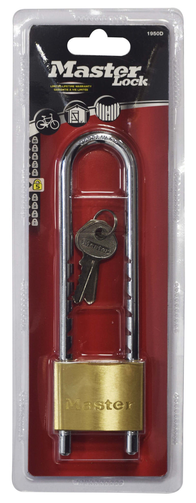 MASTERLOCK BRASS PADLOCK 50MM