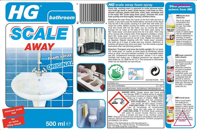 HG SCALE AWAY 500ML