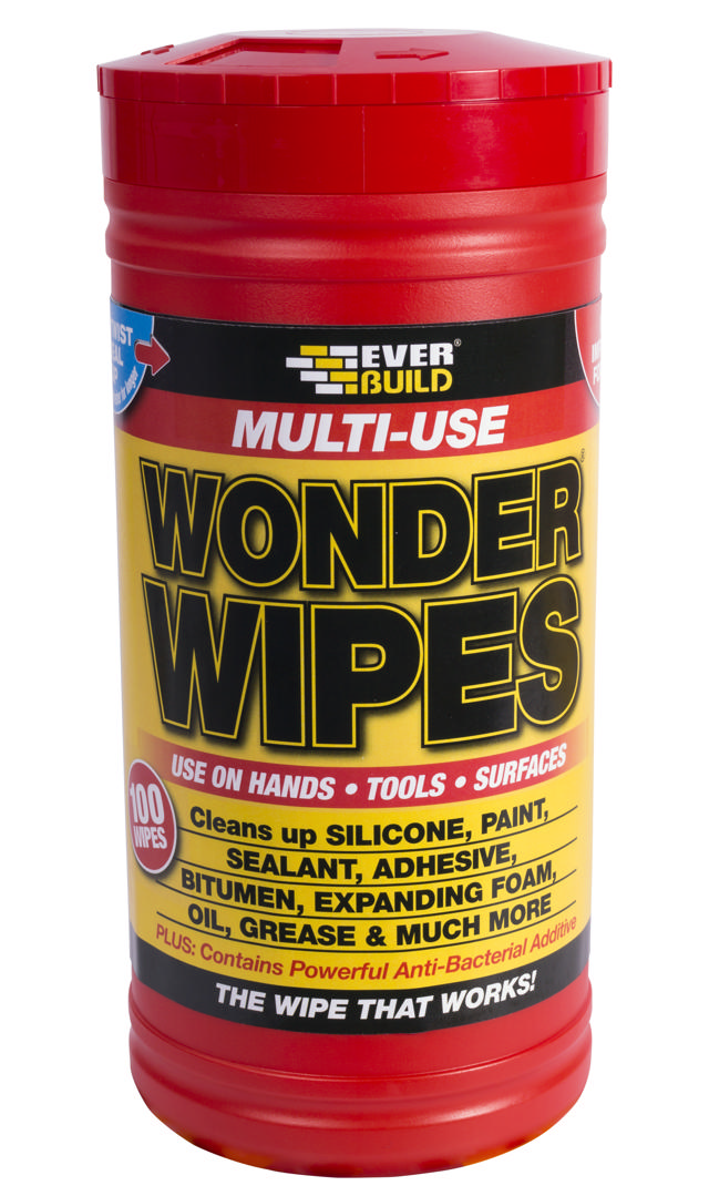 EVER BUILD WONDER WIPES MULTI PURPOSE HAND WIPES 100PCS