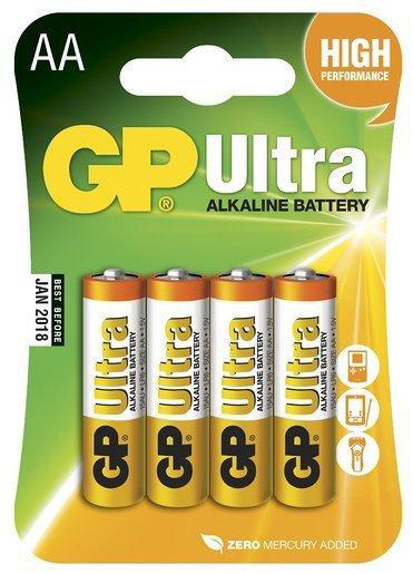 GP AA BATTERIES 4 PC ALKALINE