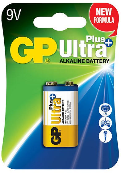 GP 9V BATTERY 1 PCS ALKALINE