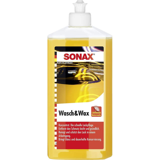 SONAX SHAMPOO WASH & WAX 500ML           