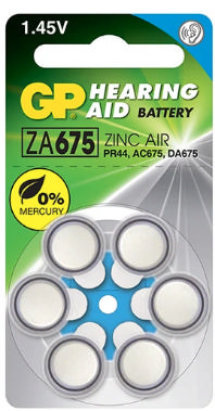 GP 1,4V HEARING AID ZINC AIR