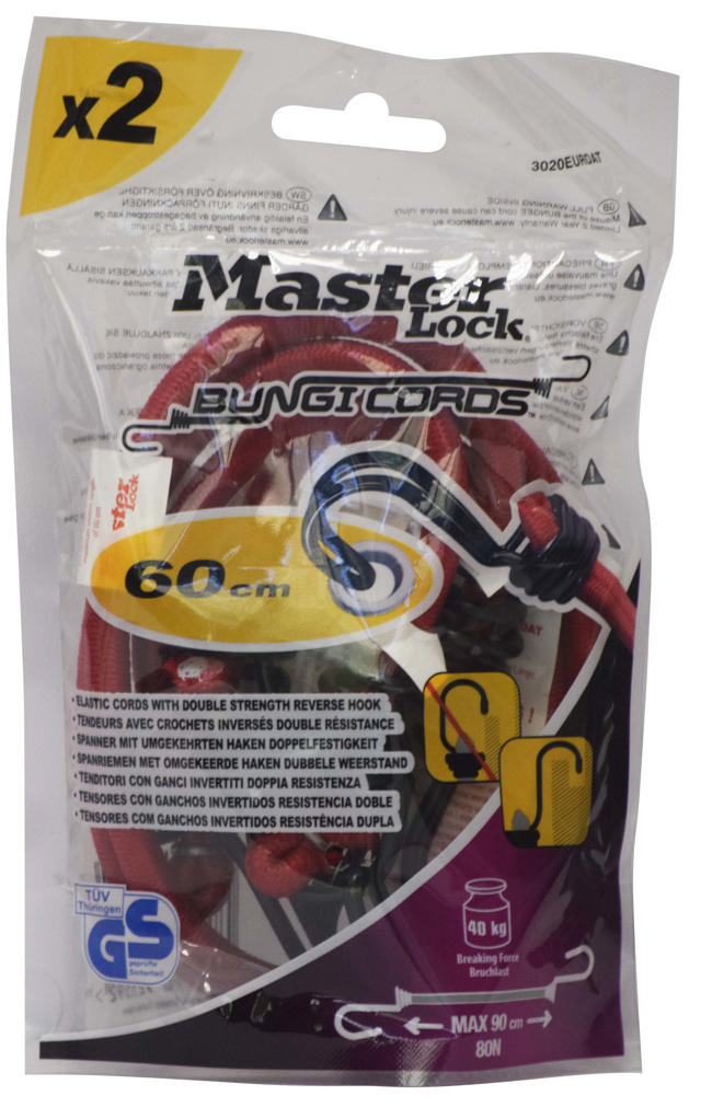 MASTERLOCK BUNGI CORD 60CM X 2PCS