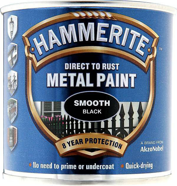 HAMMERITE SMOOTH BLACK 250ML