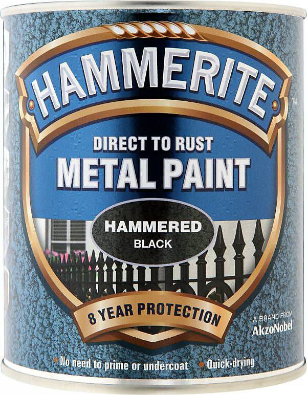 HAMMERITE HAMMERED BLACK 750ML