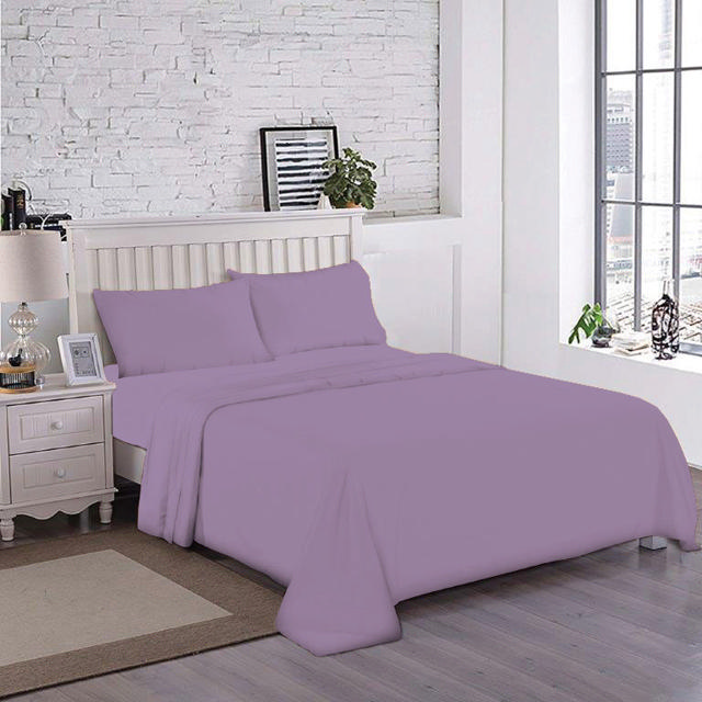 WINTER BED SHEET SET PLAIN 3 FEET 6 ASSORTED COLORS