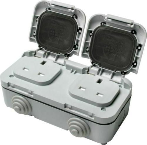 BG TIMEGUARD DOUBLE OUTDOOR SOCKET